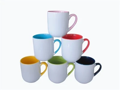 Cană de cafea colorată din gresie de gresie