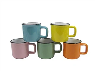 Cană de cafea colorată ceramică