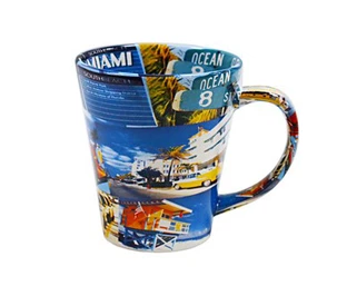Cana din ceramică complet imprimată de 12 oz