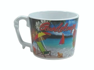 Cană din ceramică cu mâner unic, cu decal